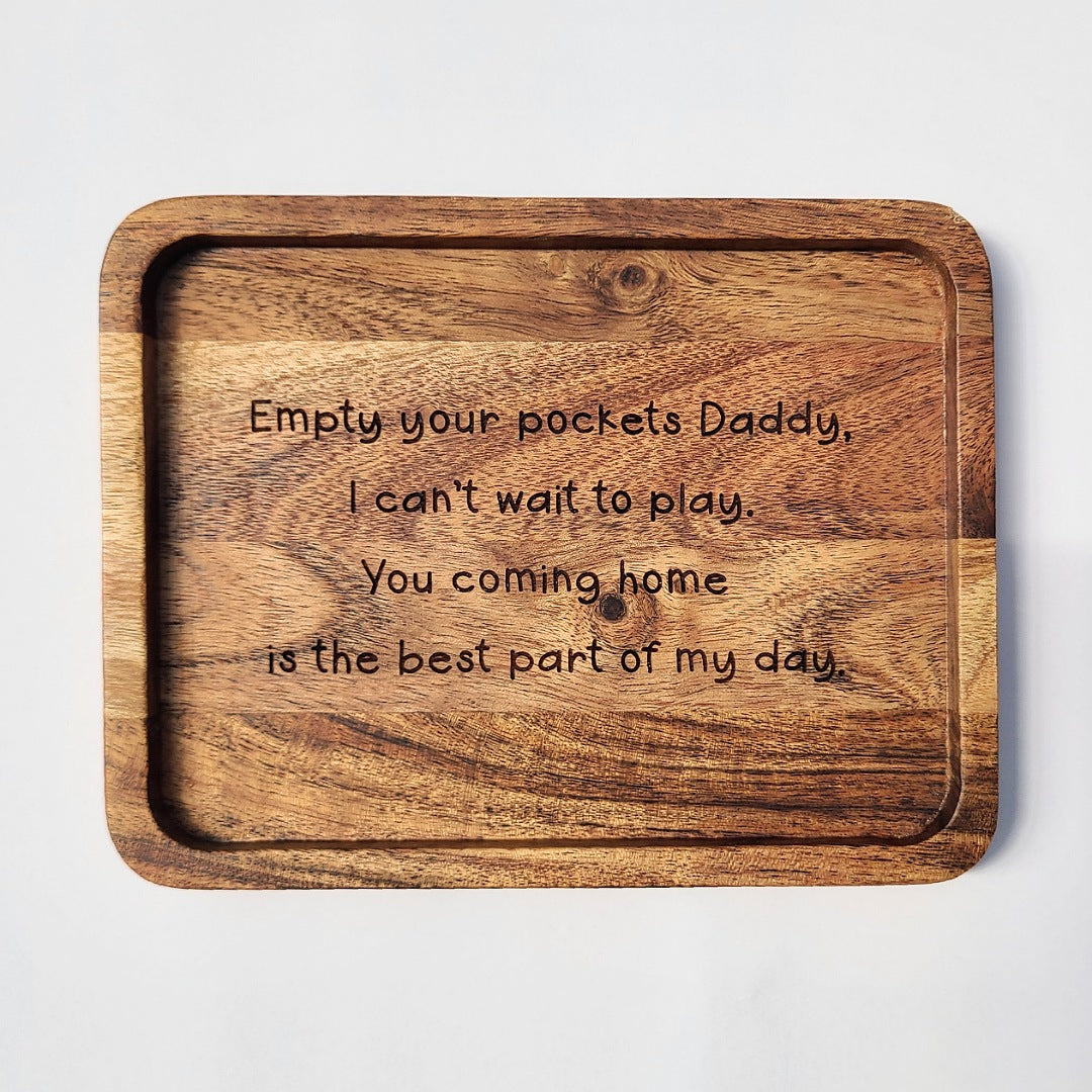 Trinket Tray Empty your pockets Daddy Monkey and May