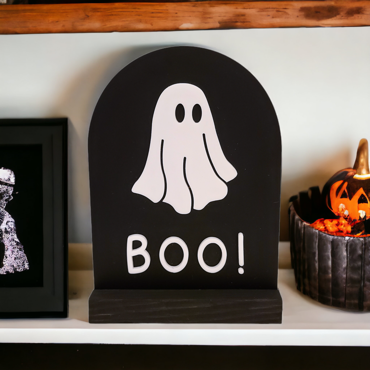 Cute Boo! Ghost Acrylic Arch Halloween Decor