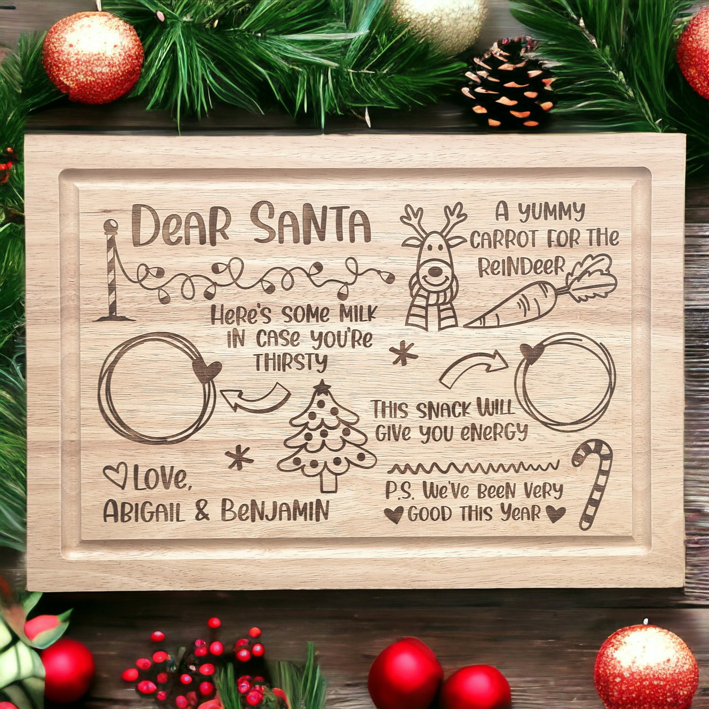 Personalized Santa Board - Playful Design