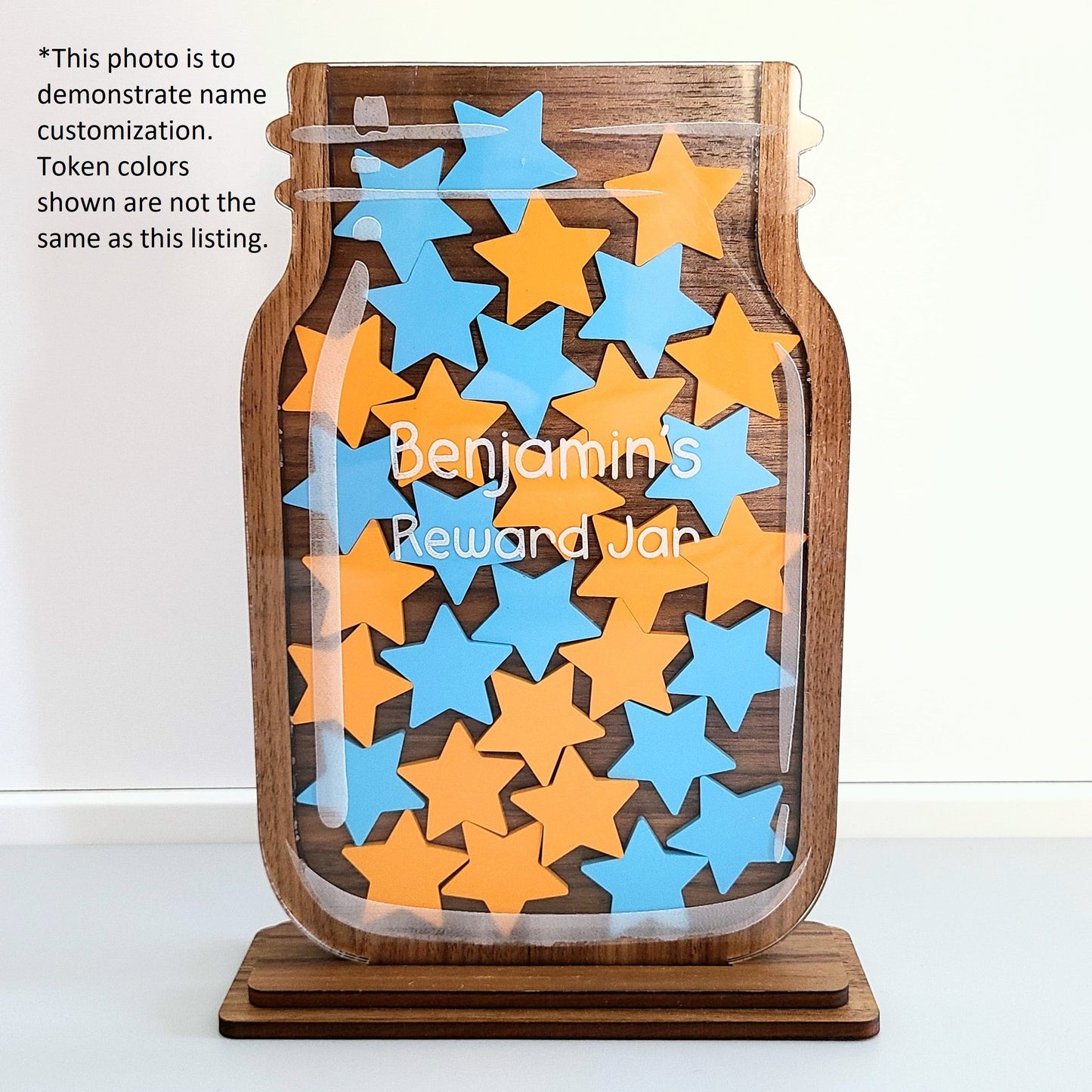 Personalized Reward Jar With Stand