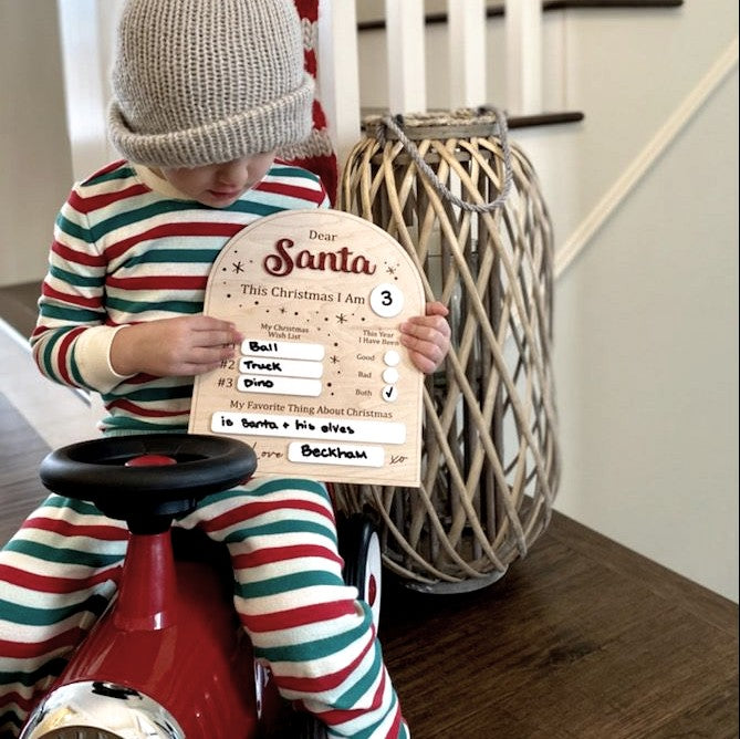 Letter to Santa Milestone Board