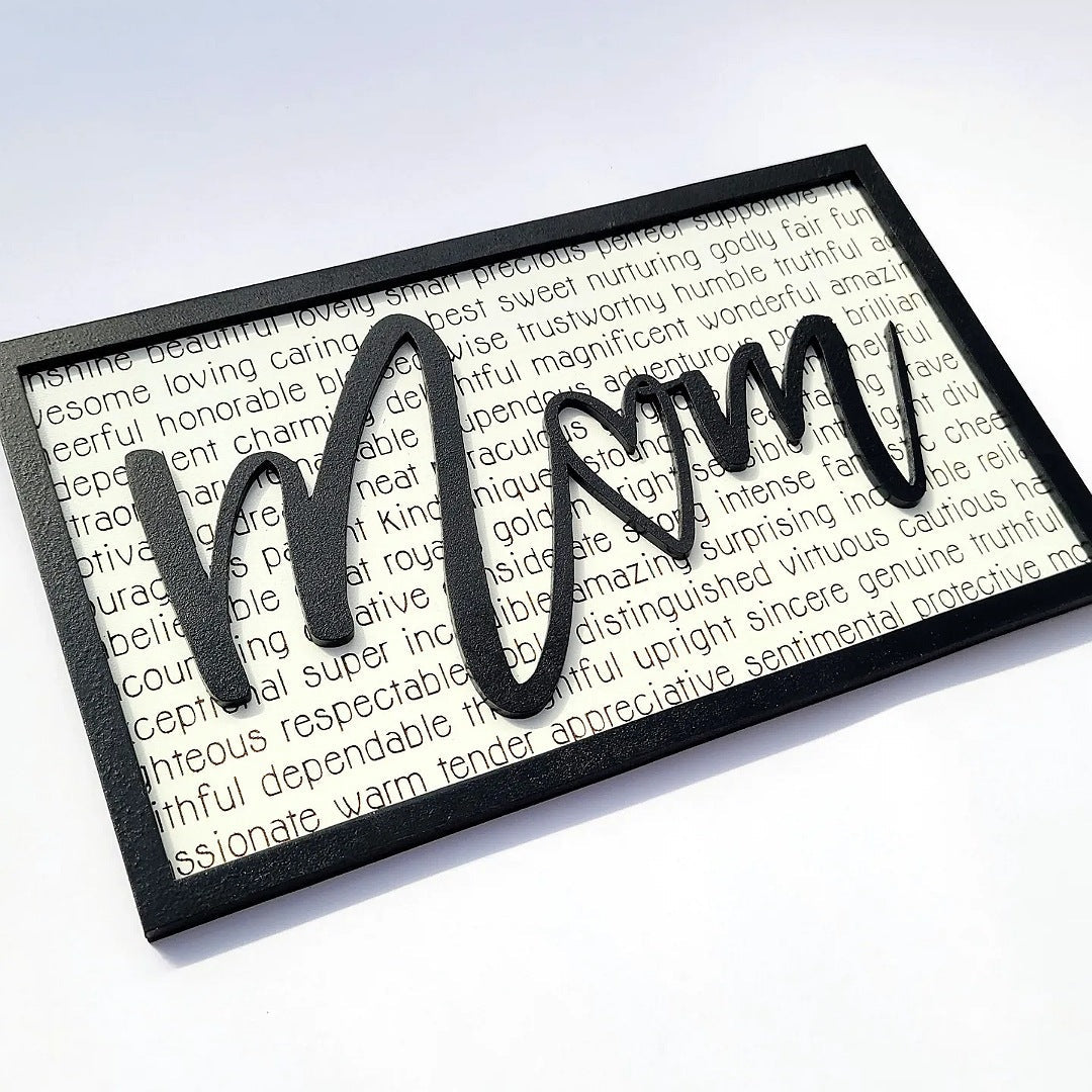 Words for Mom Sign