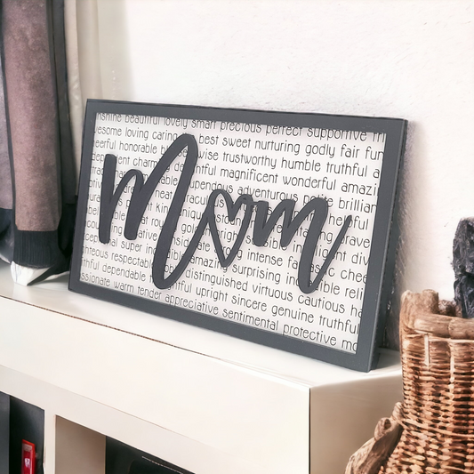 Words for Mom Sign