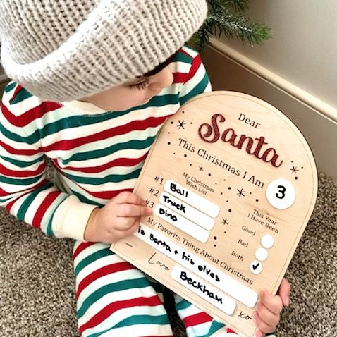 Letter to Santa Milestone Board