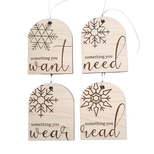 Mindful Gift Tag Set - Snowflake Design