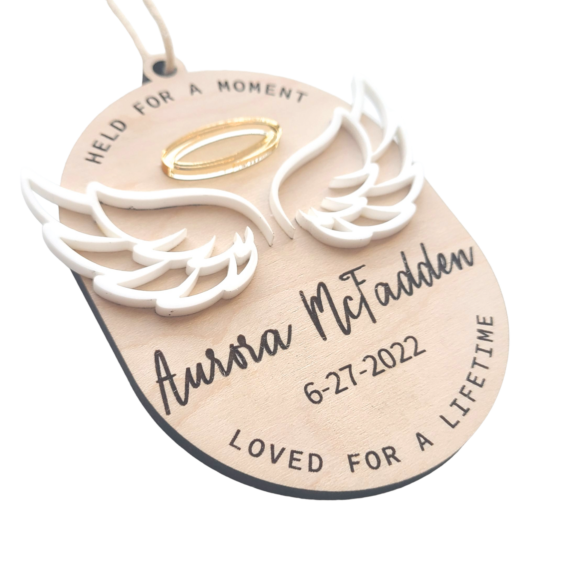 Personalized angel deals wings